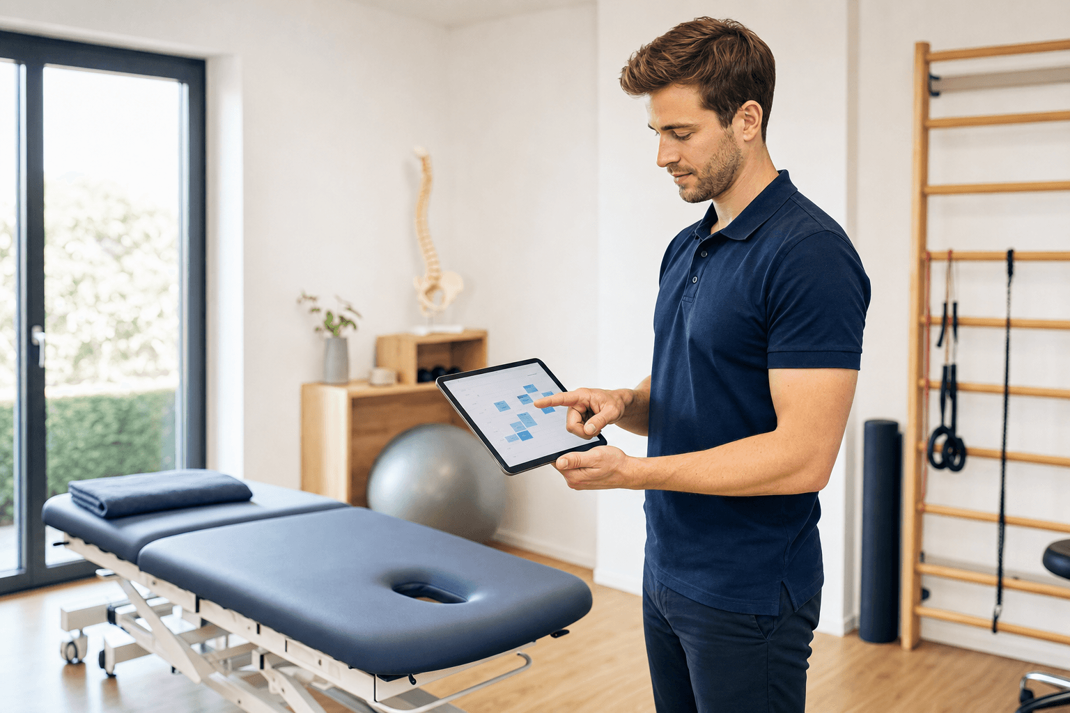 Kinesitherapeuten utilisant CabIMed